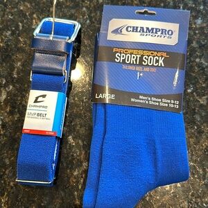 Champro baseball belt and socks